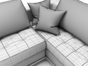 corner sofa ikea nogersund 3D मॉडल