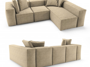 corner sofa loft 3D Model