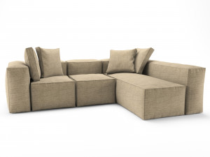 corner sofa loft 3D Model