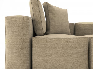 corner sofa loft 3D Model