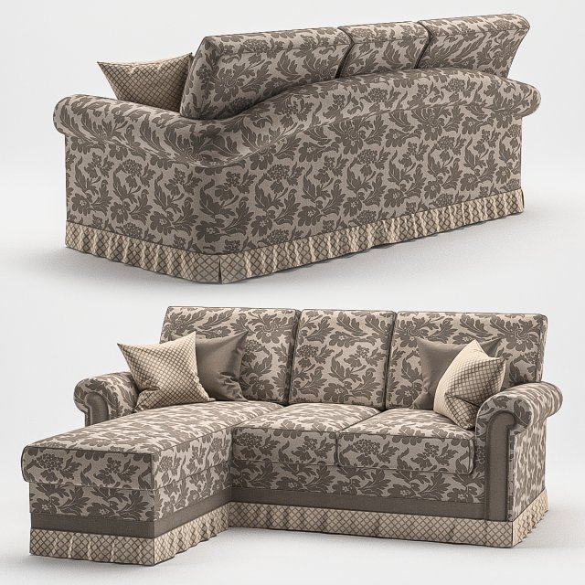 corner sofa maxim 3D Model .c4d .max .obj .3ds .fbx .stl .blend 
