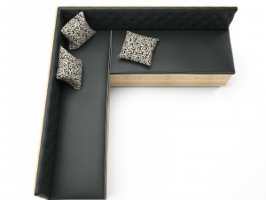 corner sofa for kitchen 2 Modelo 3D