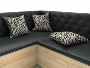corner sofa for kitchen 2 Modelo 3D