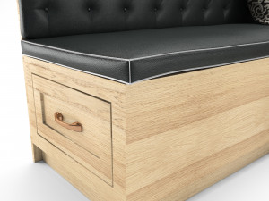 corner sofa for kitchen 2 Modelo 3D