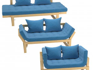 Couch Anderson Amber 3D Modell