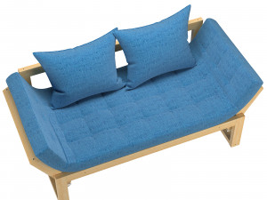 couch anderson amber Modello 3D