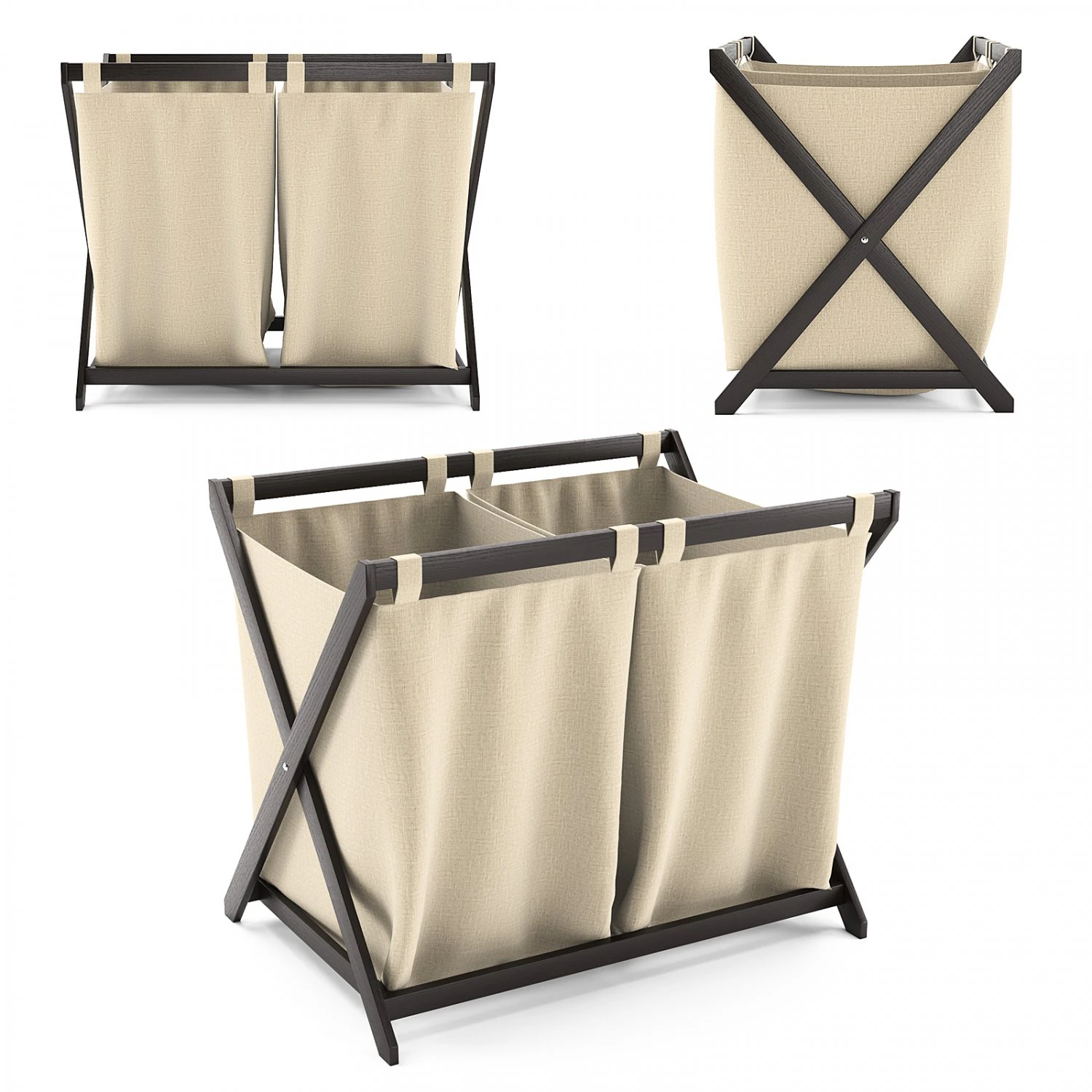 laundry basket 3D Model .c4d .max .obj .3ds .fbx .stl .blend 