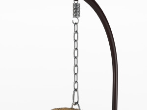 suspended swing wicker rattan 3D Model
