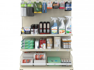 Stand with housewares 3D Model