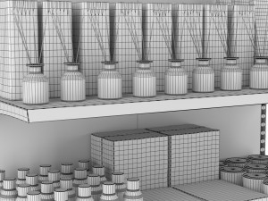 Stand with fragrance 3D Model