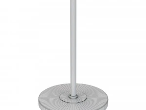 Floor lamp Freya Rosemary Silver 3D Model