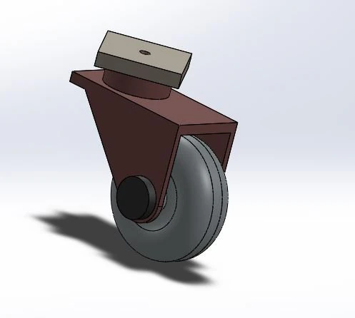 castor wheel 3D Model .c4d .max .obj .3ds .fbx .stl .blend 