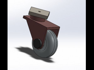 castor wheel 3D मॉडल