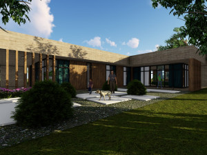 modern villa house with interior design 3D Model