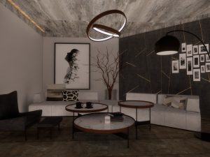 modern living room set Modelo 3D