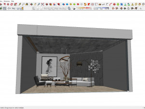 modern living room set Modelo 3D