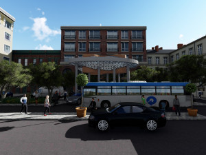 space lattice modern metal roof 3D 模型