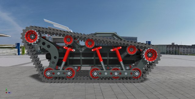 tracked tank chassis model Modèle 3D .c4d .max .obj .3ds .fbx .stl .blend 