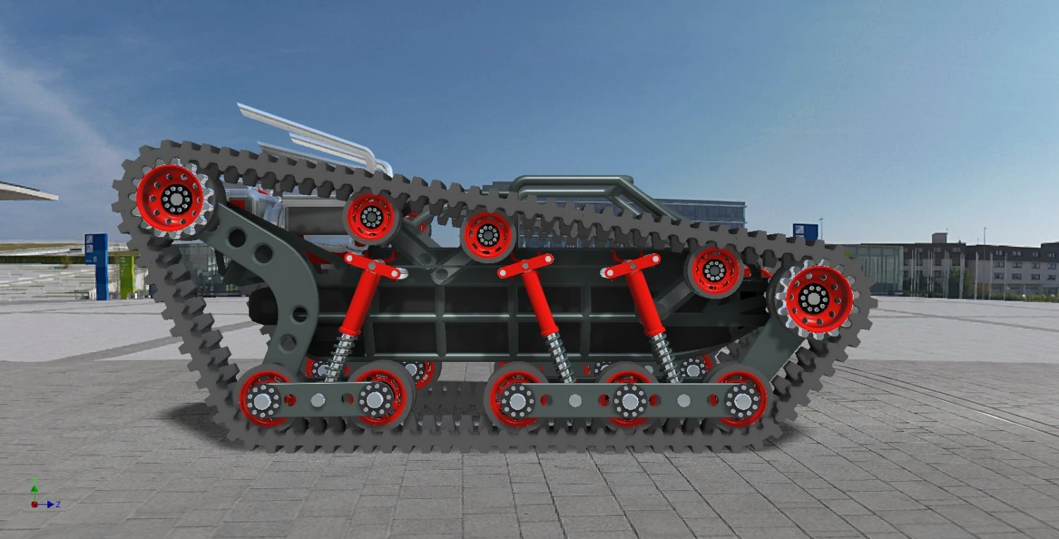 tracked tank chassis model 3D Model .c4d .max .obj .3ds .fbx .stl .blend 