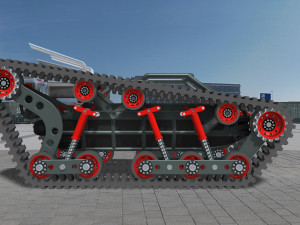tracked tank chassis model 3Dモデル