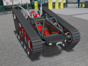 tracked tank chassis model Modèle 3D