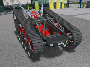 tracked tank chassis model 3D Model
