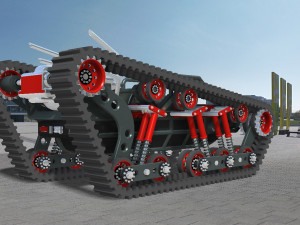 tracked tank chassis model Modèle 3D