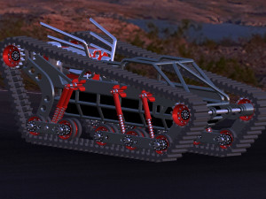 tracked tank chassis model Modèle 3D
