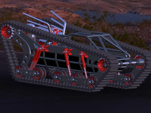 tracked tank chassis model 3D Model