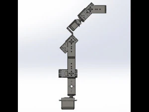 5 dof assembled robotic arm with servo motors for prototype projects 3D Print Model