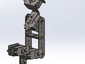 5 dof assembled robotic arm with servo motors for prototype projects 3D Baskı Modeli