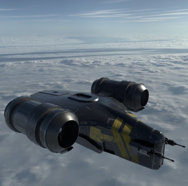 Mandalorian sales spaceship model