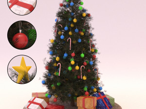 christmas tree 3D मॉडल