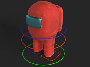manipulado entre n&oacute;s personagem low-poly Modelo 3D