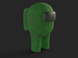 rigged among us character low-poly 3D Model