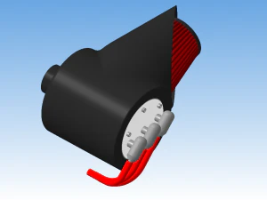 オートバイエアフィルター 3Dモデル