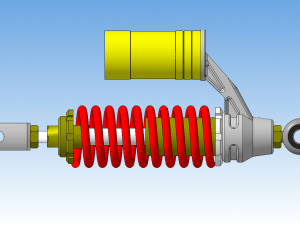 motorcycle shock absorber 3Dモデル