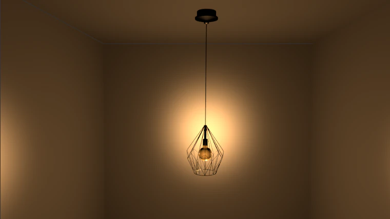 hanging lamp 3D Model .c4d .max .obj .3ds .fbx .stl .blend 
