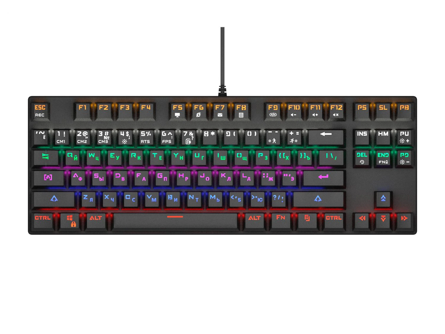 gaming keyboard 3D Model .c4d .max .obj .3ds .fbx .stl .blend