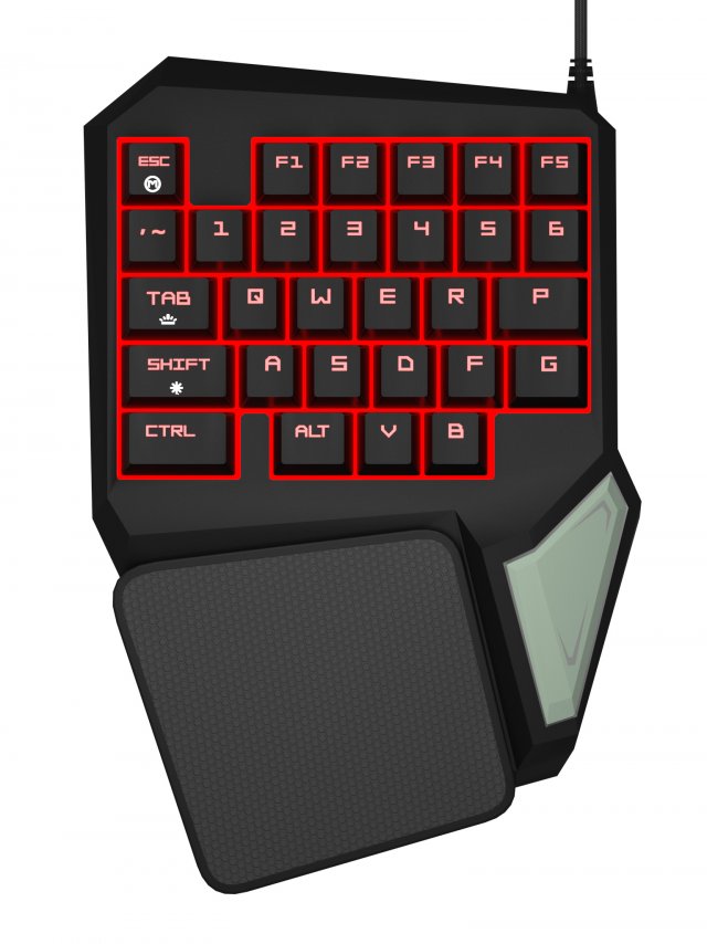 gaming keyboard Modello 3D .c4d .max .obj .3ds .fbx .stl .blend 