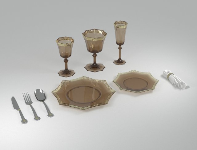 tableware Model 3D .c4d .max .obj .3ds .fbx .stl .blend 