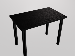 classic office desk Model 3D