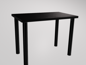 classic office desk Model 3D