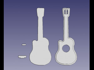 guitar Model 3D