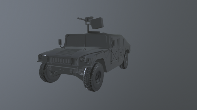 humvee 3D Model .c4d .max .obj .3ds .fbx .stl .blend 