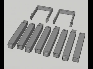 Bandeja de 3 n&iacute;veis - redonda Modelo de Impressão 3D