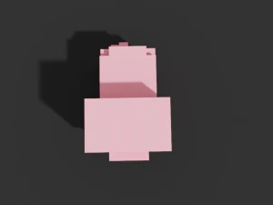 little pig voxel 3D Model