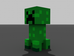 little creeper voxel 3D मॉडल