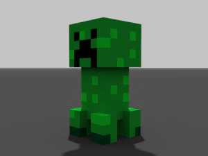 little creeper voxel 3D Model