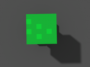 little creeper voxel 3D मॉडल